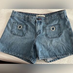Tommy Hilfiger Women’s  Blue Denim Jean Shorts Size 10 100% Cotton